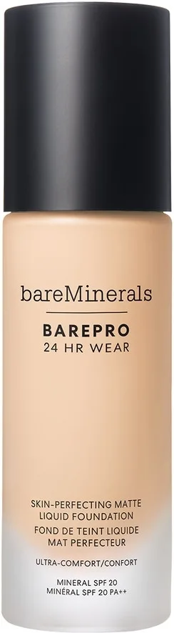 Тональный флюид Bare Minerals BAREPRO 24HR Wear матирующий SPF 20, 30 мл, оттенок 10 - Fair Warm