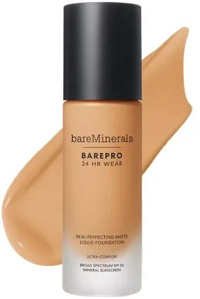 Тональный флюид Bare Minerals BAREPRO 24HR Wear матирующий SPF 20, 30 мл, оттенок 35 - Medium Warm
