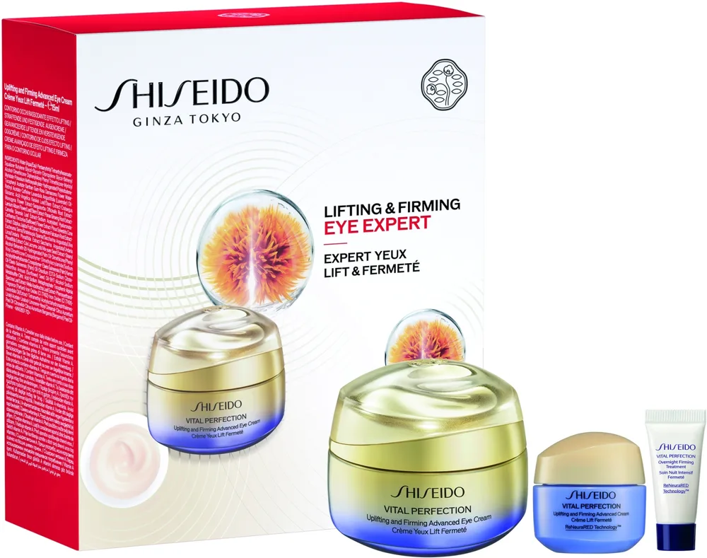 Набор для лица Shiseido Vital Perfection крем для глаз крем для лица и ночной крем с ниацинамидом для зрелой кожи 15+15+5 мл
