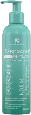 Крем для волос Seboradin Pro Hydractive несмываемый увлажняющий, для сухих, разглаживание и блеск, с маслами и амарантом, 200 мл