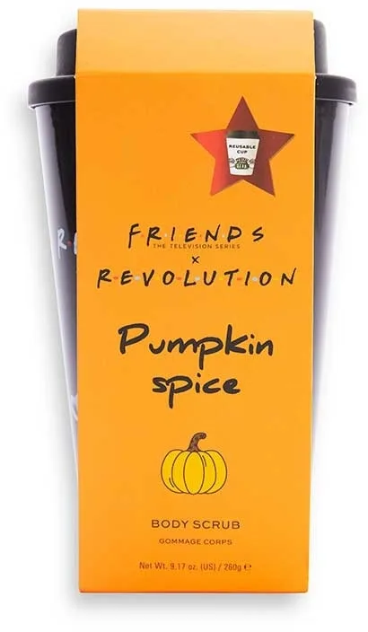 Makeup Revolution Makeup Revolution X Friends Pumpkin Spice Body Scrub * - Увлажняющий скраб для тела с тыквой и специями Pumpkin Spice, 260 г
