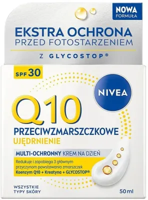 Дневной крем для лица и тела NIVEA Q10 SPF30 солнцезащитный 50 мл