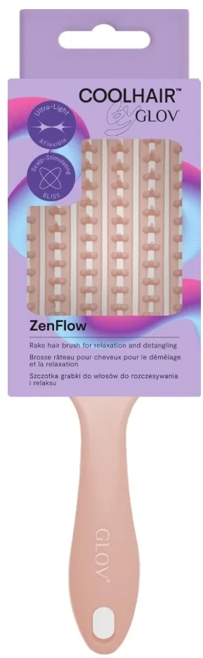 Щётка для волос Glov ZenFlow Hair Brush для безболезненного распутывания, эргономичная, 1 шт