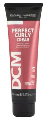 Крем для волос DCM Perfect Curly для кудрявых и волнистых, чёткость и мягкость локонов, несмываемый, с баобабом и кокосом, 150 мл