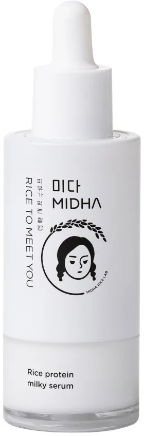 Сыворотка для лица MIDHA Rice Protein Milky увлажняющая, с рисовыми протеинами и церамидами, 50 мл