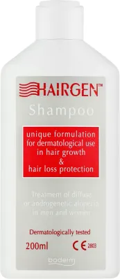 Шампунь Boderm Hairgen для роста волос, с биотином и гинкго билоба, 200 мл