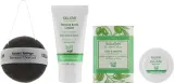 Набор Kalliston Gift Box Mastiha крем для рук и тела 50 мл масло для тела 50 мл мыло 100 г и губка конжак — фото 2