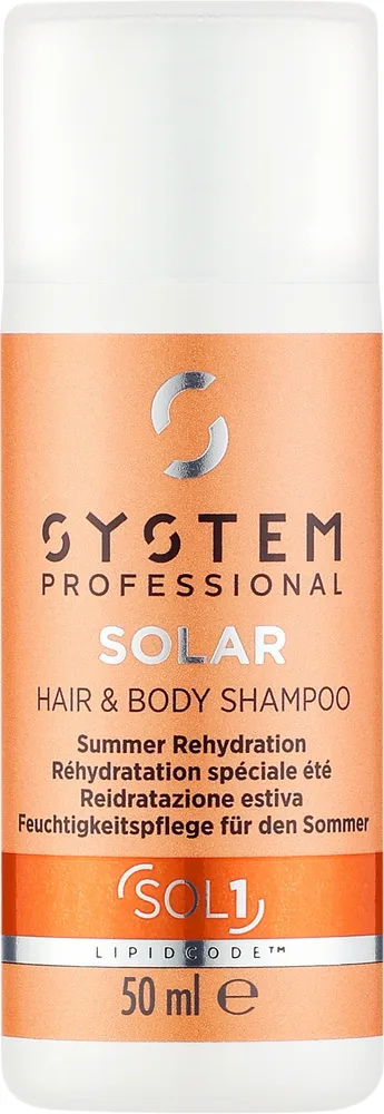 Шампунь для волос и тела System Professional Solar SOL1, 100 мл, уценка