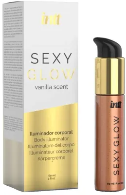 Мерцающий крем для тела Intt Sexy Glow с ароматом ванили 60 мл