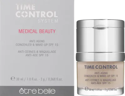 Тональная основа-корректор Etre Belle Time Control Anti Aging Make-up & Concealer, SPF 15, 30 мл