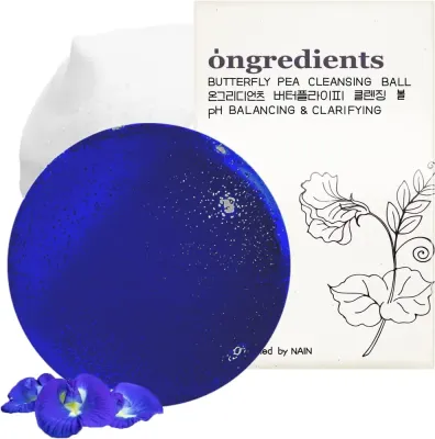 Мыло-шар очищающее Ongredients Butterfly Pea, уценка, 110 г
