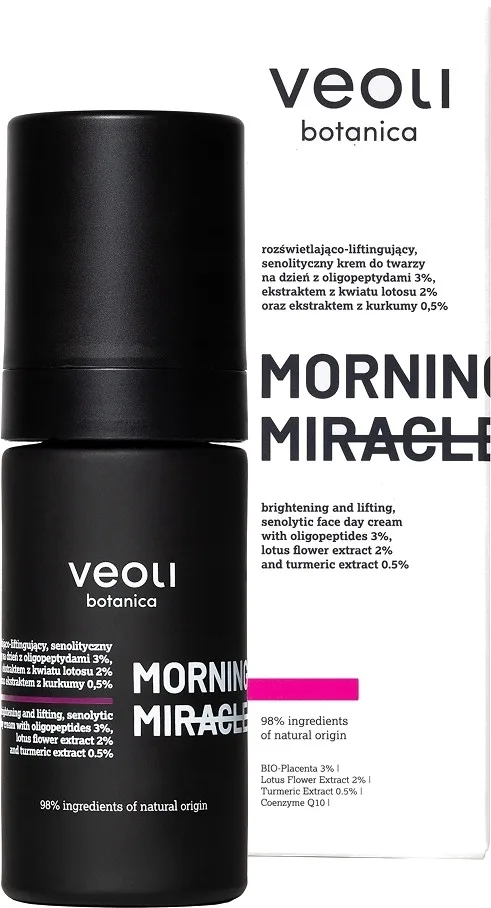 Крем для лица Veoli Botanica Morning Miracle дневной осветляющий 30 мл