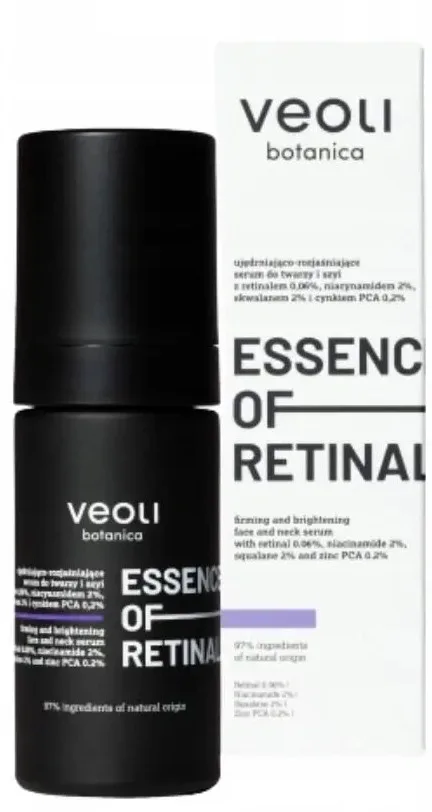 Сыворотка для лица и шеи Veoli Botanica Essence Of Retinal укрепляющая, с ретиналем, 30 мл