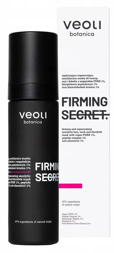 Укрепляющая сенолитическая маска для лица, шеи и декольте Veoli Botanica Firming Secret