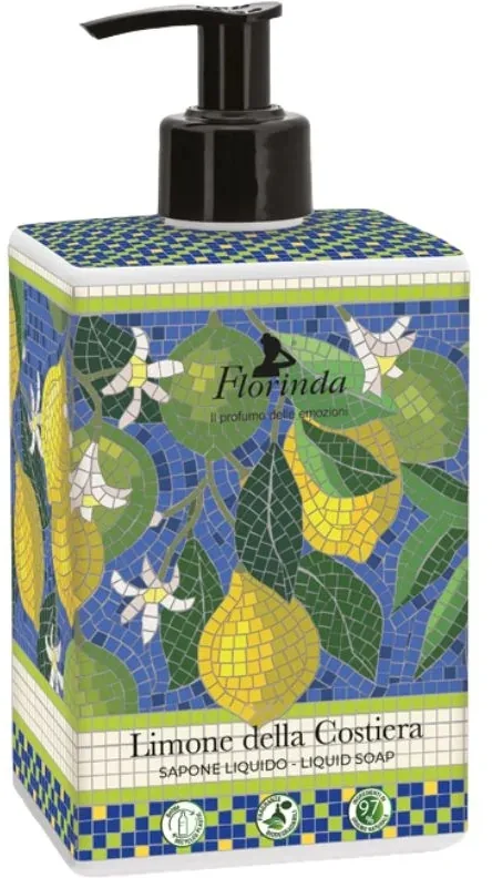 Жидкое мыло Florinda Mosaici Italiani Lemon с лимоном, уценка, 500 мл