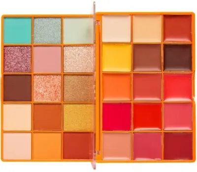 Палетка для макияжа лица, глаз и губ Makeup Revolution Amalfi Glow 30 оттенков