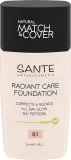 Тональный флюид Sante Radiant Care Foundation сияющий веганский, 30 мл — фото 1