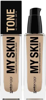 Полуматовый тональный флюид Bellaoggi My Skin Tone Foundation увлажняющий, SPF 15, 30 мл