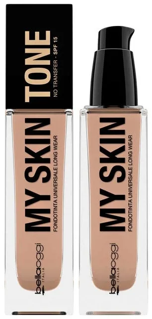 Полуматовый тональный флюид Bellaoggi My Skin Tone Foundation увлажняющий, SPF 15, 30 мл, оттенок 20N - Vanilla Rose