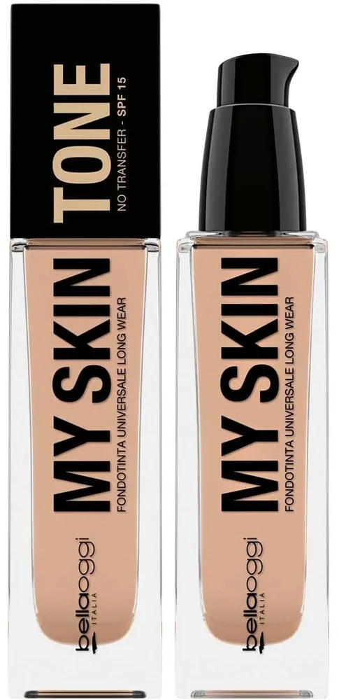 Полуматовый тональный флюид Bellaoggi My Skin Tone Foundation увлажняющий, SPF 15, 30 мл, оттенок 10C - Sand