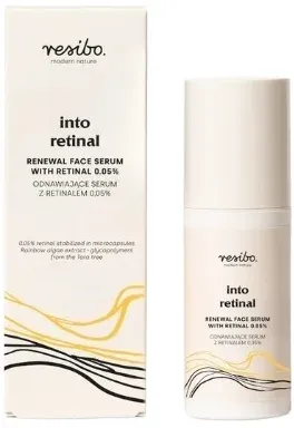 Сыворотка для лица Resibo Into Retinal Renewal обновляющая, с ретиналем, для чувствительной кожи, 30 мл