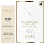 Набор для лица ErthSkin London сыворотка с муцином улитки и тканевые маски с гиалуроном и коллагеном 60 мл+3 шт — фото 2