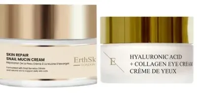 Набор для лица ErthSkin London крем с муцином улитки и крем для глаз с гиалуроном и коллагеном 50+30 мл