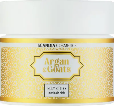 Масло-баттер для тела Scandia Cosmetics Argan & Goats с сиянием
