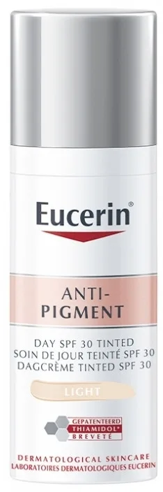 Тонирующий крем для лица Eucerin Anti-Pigment Tinted Day Care дневной, против пигментации, SPF30, 50 мл, оттенок Light