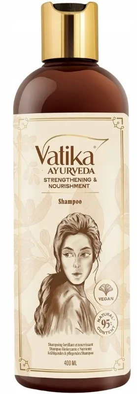 Шампунь Dabur Vatika Ayur укрепляющий с амлой и бринградж, для роста волос, 400 мл
