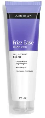 Крем для волос John Frieda Frizz Ease Dream Curls для кудрявых, чёткость завитков и контроль пушистости, с маслом жожоба и шиповника, 150 мл