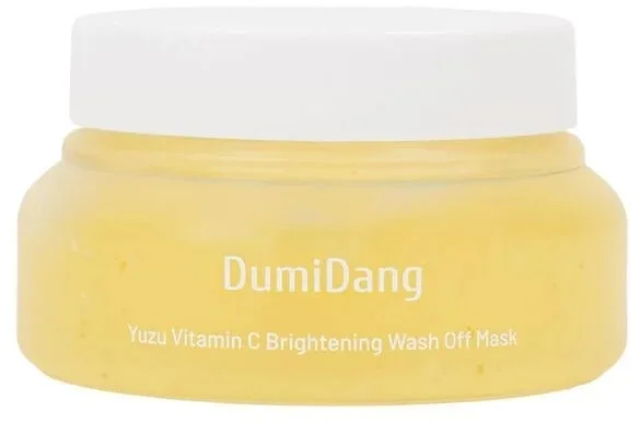 Смываемая осветляющая маска для лица с юдзу и витамином C DumiDang Yuzu Vitamin C Brightening Wash Off Mask