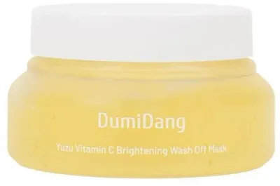 Смываемая осветляющая маска для лица с юдзу и витамином C DumiDang Yuzu Vitamin C Brightening Wash Off Mask