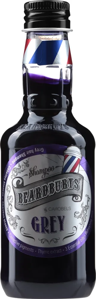 Шампунь Beardburys Grey тонирующий для седых и светлых волос, для мужчин, 1000 мл