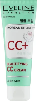 Крем CC Eveline Cosmetics Korean Rituals Beautifying CC Cream увлажняющий, для лица, 30 мл