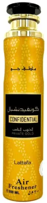 Lattafa Perfumes Spray zapachowy do wnętrz - Спрей для дома Lattafa Confidential Private Gold 300 мл
