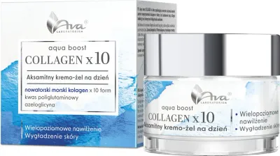 Крем-гель для лица Ava Laboratorium Aqua Boost Collagen x10 Velvety Day Cream-Gel дневной, увлажняющий, 50 мл