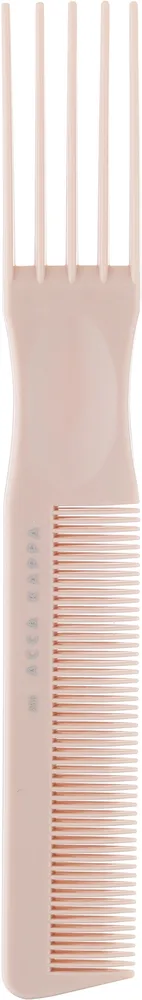 Расчёска для волос Acca Kappa Pettine Basic a Forchetta 7255, светло-розовая, 1 шт