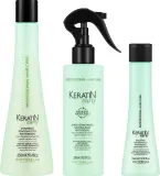 Набор Phytorelax Laboratories Keratin Curly шампунь 250 мл спрей для волос 200 мл и кондиционер 100 мл — фото 2