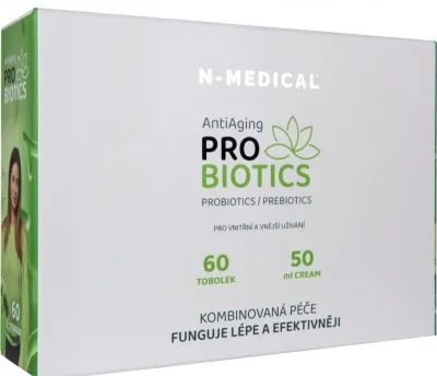 Набор N-Medical Probiotics Combo капсулы 60 шт и крем для лица 50 мл для зрелой кожи