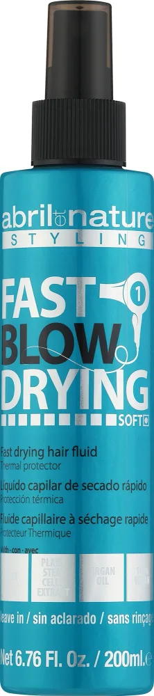 Спрей для волос Abril et Nature Advanced Stiyling Curl Fast Blow Drying Fluid двухфазный, для выпрямления, 200 мл