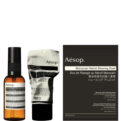 Набор для бритья (сыворотка и лосьон) Aesop Moroccan Neroli