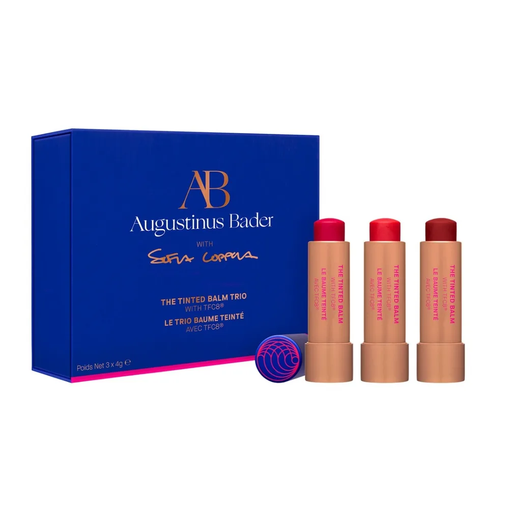 Набор оттеночных бальзамов для губ Augustinus Bader The Tinted Balm Trio, 3 x 4 г