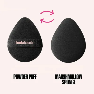Пузек для пудры и губка для макияжа Huda Beauty Easy Bake Marshmallow Puff & Sponge, 1 шт