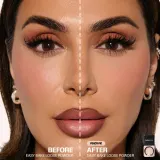 Утрясающий пудр с фиксацией в мини-формате Huda Beauty Baby Bake Mini Easy Bake Loose Powder, оттенок Peach Pie — фото 1