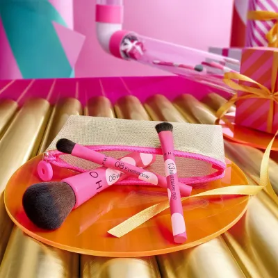 Кисти для макияжа: 1 пензель для тонального крема + 2 кисти для глаз Sephora Collection MINI BRUSH SET, 3 шт