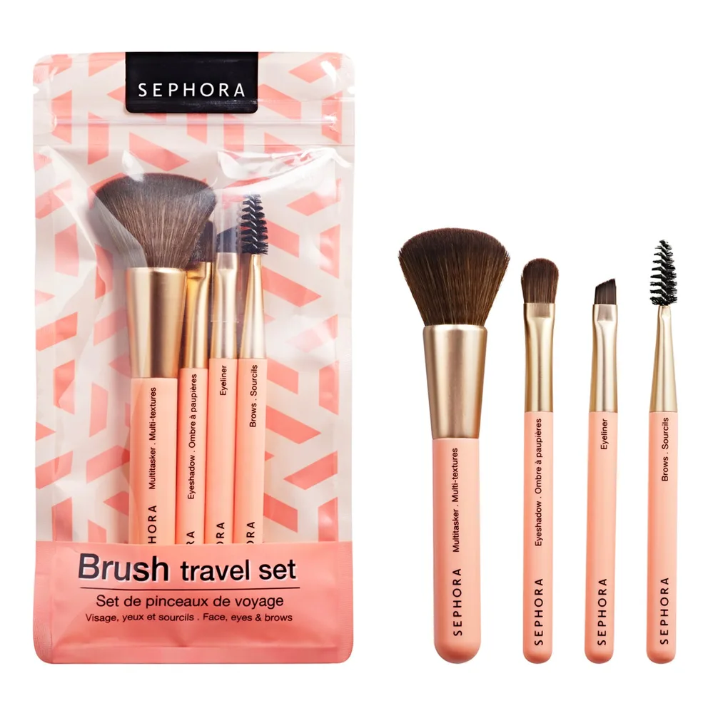 Sephora Collection Travel brush set, 4 шт