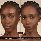Утрвалющий, матирующий и корректирующий пудр прессованный Givenchy Prisme Libre Pressed Powder, 7 г, оттенок N01 - Mousseline Pastel — фото 2