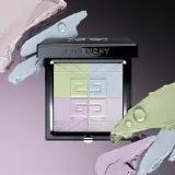 Утрвалющий, матирующий и корректирующий пудр прессованный Givenchy Prisme Libre Pressed Powder, 7 г, оттенок N01 - Mousseline Pastel — фото 4