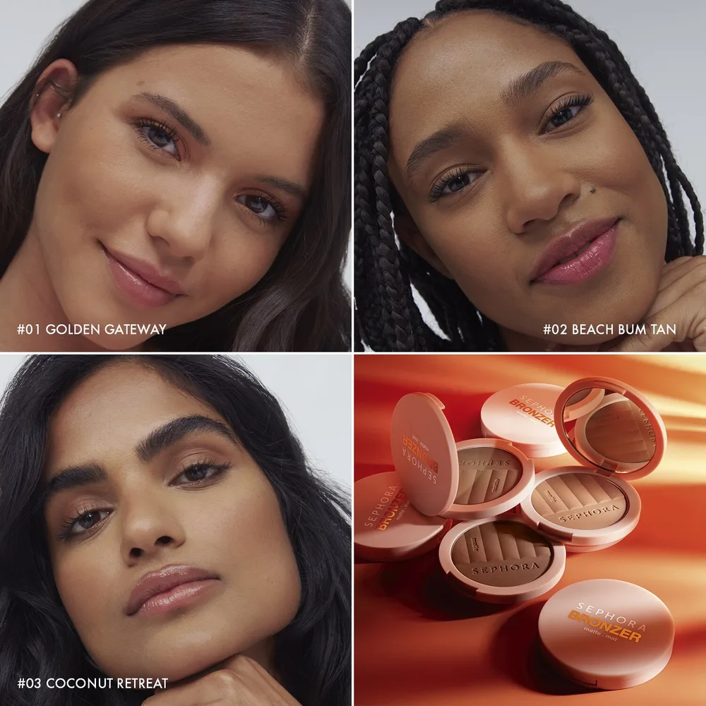 Пудра для лица Sephora Collection BRONZER MATTE, 8 г, оттенок 01 Golden gateway